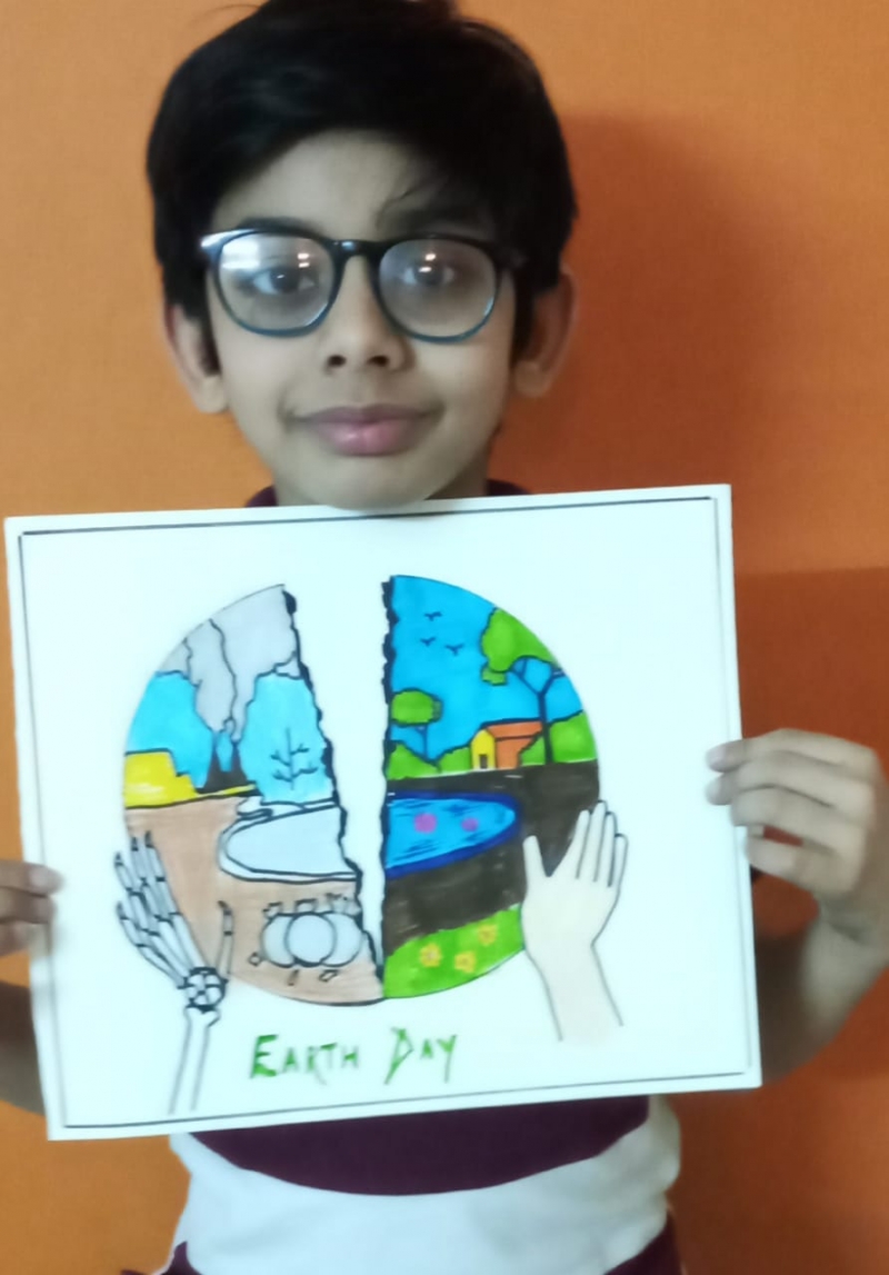 Eco Club ,How make Earth Save Painting - YouTube